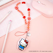 Hello Kitty and Friends Beaded Wristlet Charm – Universal Phone Strap, Lanyard for Cell Phone, Camera, Keys, Airpods, Keychains – Hello Kitty