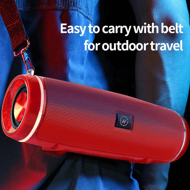 Bluetooth 5.1 Speaker Wireless Waterproof Outdoor Stereo LOUD Bass USB/TF Strap - ILLUMIWAVESS  