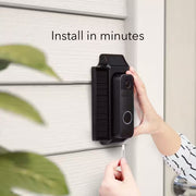 Solar Charger and Mount - Compatible with Blink Video Doorbell - Solar Power for Your Blink Video Doorbell (Black)