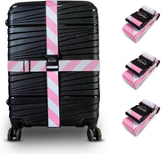 Adjustable Luggage Straps for Secure Travel,Tsa Approved Heavy Duty Suitcase Bel