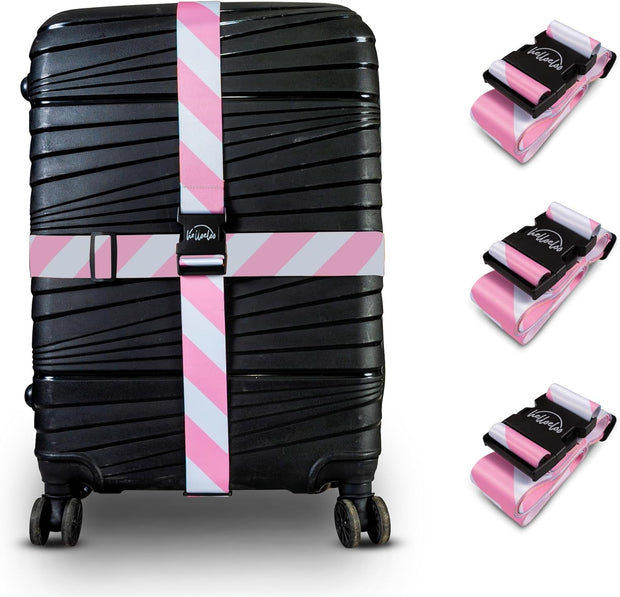 Adjustable Luggage Straps for Secure Travel,Tsa Approved Heavy Duty Suitcase Bel