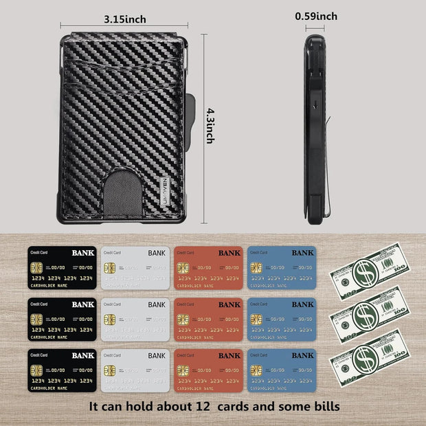 RFID Blocking Male Designer Standard Modern Bifold Wallets