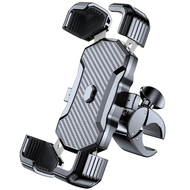 Miracase Motorcycle Phone Mount One Touch Release and Lock Bike Phone Holder Bicycle Scooter Handlebar Phone Mount Holder Bike Phone Mount Compatible with iPhone Google Samsung - ILLUMIWAVESS  