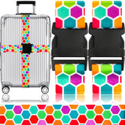 Adjustable Travel Luggage Strap Suitcase Belt Travel Bag Accessories 1.96 in W X 6.23 Ft L