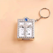 Mini Holy Bible Keychain Real Paper Can Read Religious Christian Cross Keyrings Holder Car Key Chains Fashion Gifts Jewelry