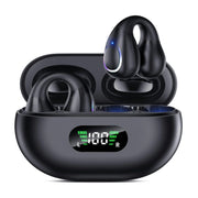 Open Ear Clip Wireless Earbuds Bluetooth 5.3 Sports Earphones Built-in Microphone with Earhooks Wireless Ear Buds Waterproof Fitness Headphones for Sports - ILLUMIWAVESS  