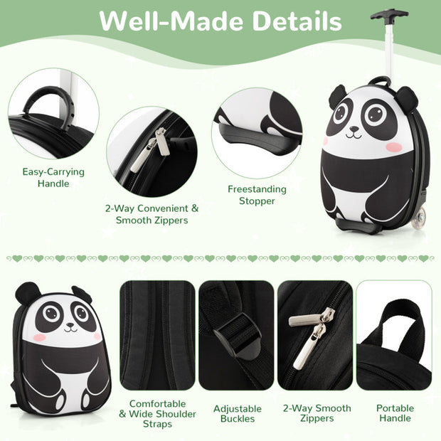 Lightweight and Portable Rolling Suitcase for Children