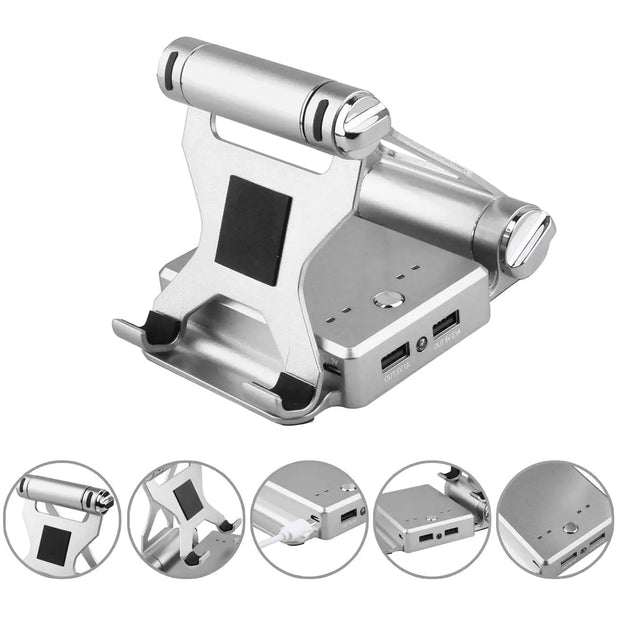Podium Style Stand With Extended Battery Up To 200% For iPad, iPhone And Other Smart Gadgets - ILLUMIWAVESS  