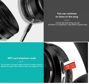 Super Bass Wireless Bluetooth Headphones Foldable Stereo Earphones Headsets Mic - ILLUMIWAVESS  
