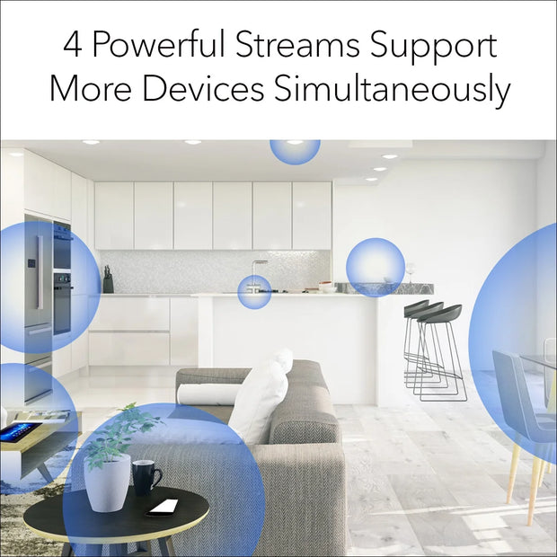 Nighthawk Advanced Whole Home Mesh Wifi 6 System (MK62)– AX1800 Router with 1 Satellite Extender, Coverage up to 3,000 Sq. Ft. and 25+ Devices