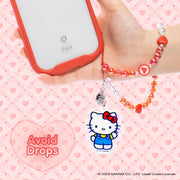 Hello Kitty and Friends Beaded Wristlet Charm – Universal Phone Strap, Lanyard for Cell Phone, Camera, Keys, Airpods, Keychains – Hello Kitty