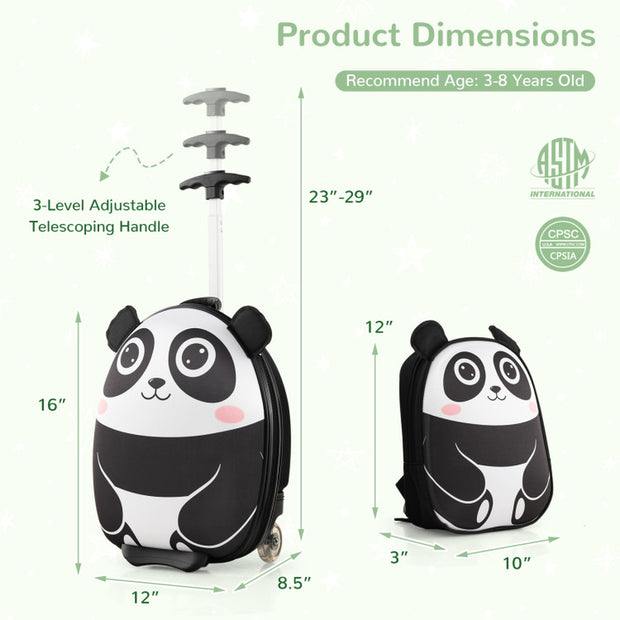 Lightweight and Portable Rolling Suitcase for Children