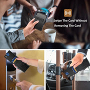 RFID Blocking Male Designer Standard Modern Bifold Wallets
