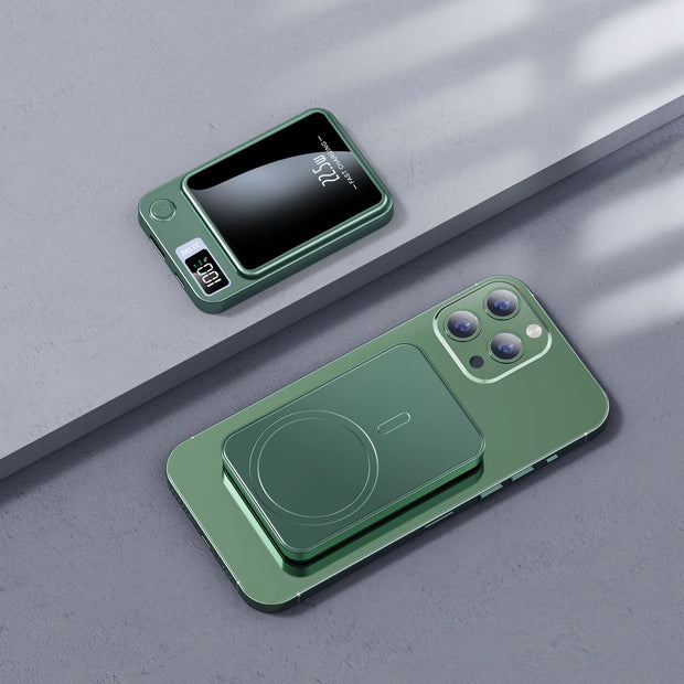 Magnetic Wireless Power Bank Super Fast Charge - ILLUMIWAVESS  