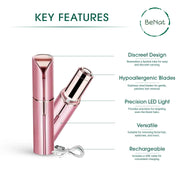 Rechargeable Facial + Eyebrow Hair Removers Set -2 Pack - ILLUMIWAVESS  