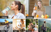 Portable Blender Juicer – Personal-Size Blender for Shakes and Smoothies with 6 Blades - ILLUMIWAVE  