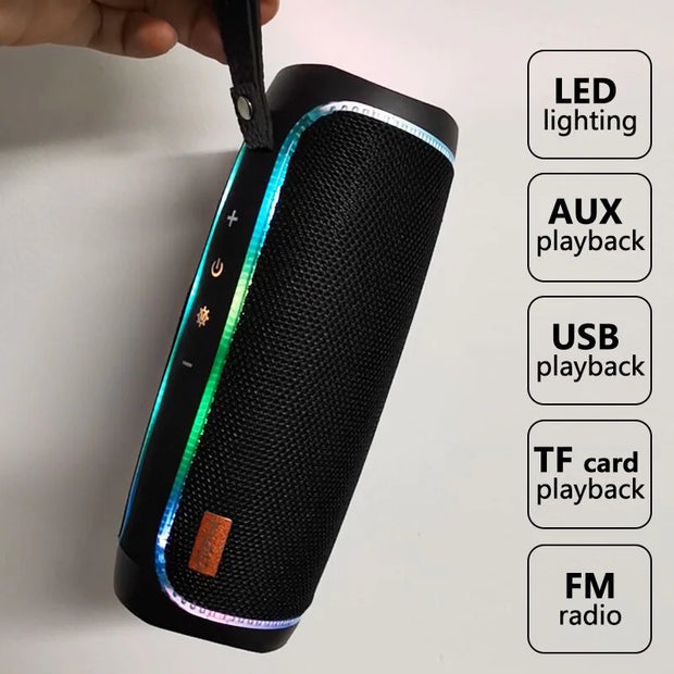 Bluetooth Speaker Wireless Waterproof Outdoor Stereo Bass USB/TF/FM Radio LOUD - ILLUMIWAVESS  