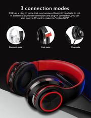 Super Bass Wireless Bluetooth Headphones Foldable Stereo Earphones Headsets Mic - ILLUMIWAVESS  