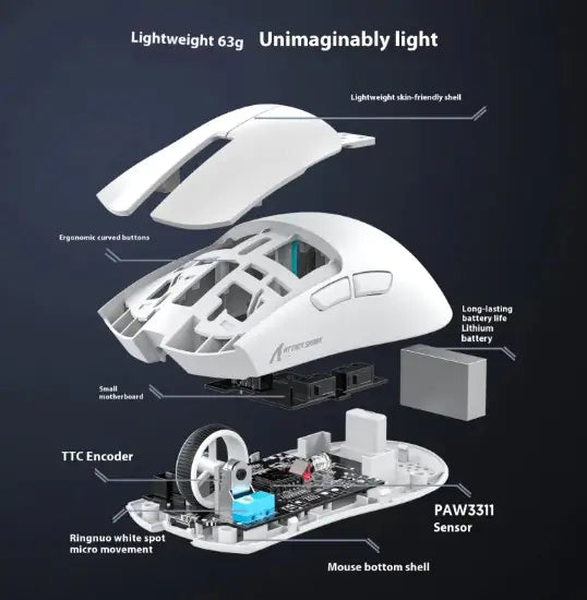 X11 Lightweight Mouse - ILLUMIWAVESS  