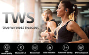 Bluetooth 5.1 Headset TWS Wireless Earphones Mini Earbuds Stereo Headphones IPX7 - ILLUMIWAVESS  