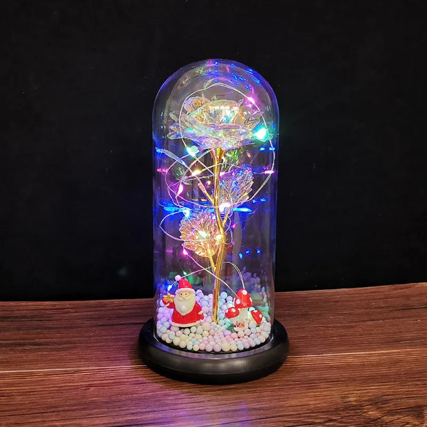 LED Enchanted Glass Rose Decor - ILLUMIWAVESS  