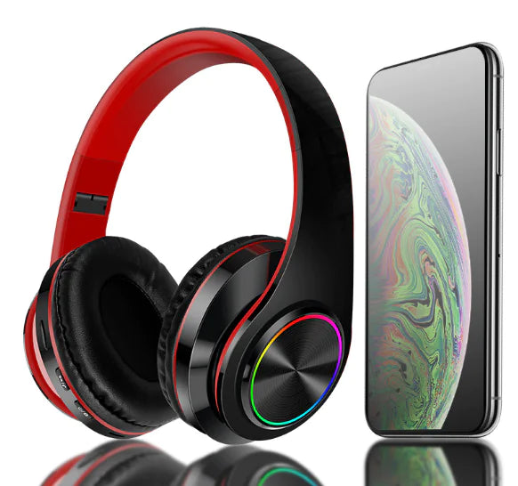 Super Bass Wireless Bluetooth Headphones Foldable Stereo Earphones Headsets Mic - ILLUMIWAVESS  