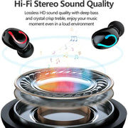 Bluetooth 5.1 Headset TWS Wireless Earphones Mini Earbuds Stereo Headphones IPX7 - ILLUMIWAVESS  