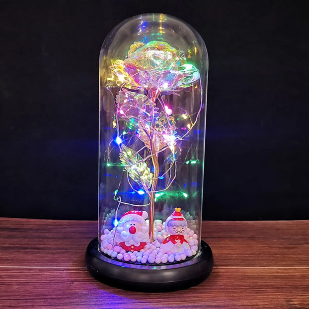 LED Enchanted Glass Rose Decor - ILLUMIWAVESS  