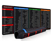 Large Extended Office Shortcuts Mouse Pad (Single) - ILLUMIWAVESS  