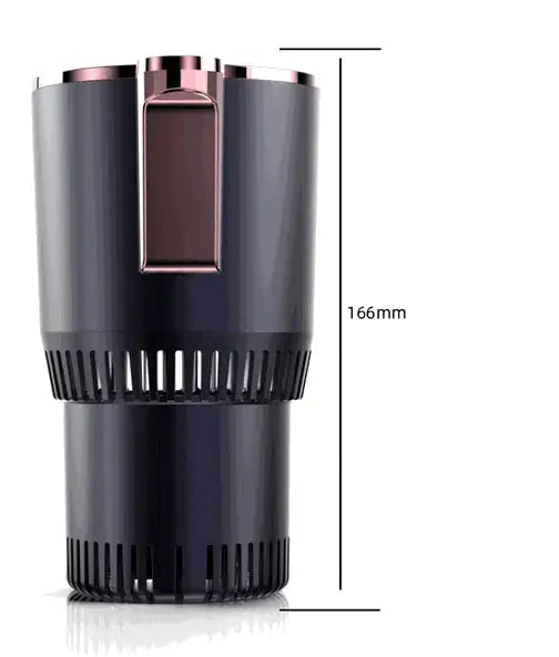 2 In1 Car Heating Cooling Cup 12V Smart Car Cup Holder Digital Temperature Display Drink Cup Warmer Cooler Mini Car Refrigerator - ILLUMIWAVESS  