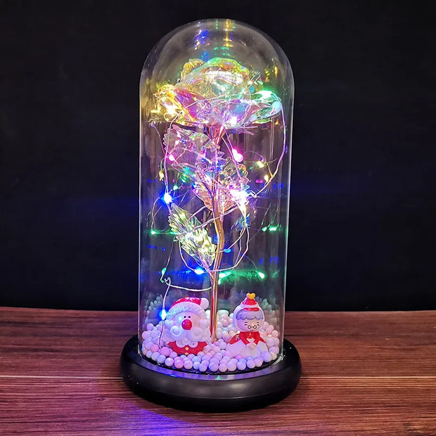 LED Enchanted Glass Rose Decor - ILLUMIWAVESS  