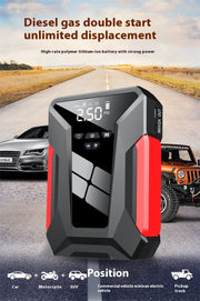 All-in-One 12V Emergency Car Power Bank & Inflatable Starter - ILLUMIWAVESS  