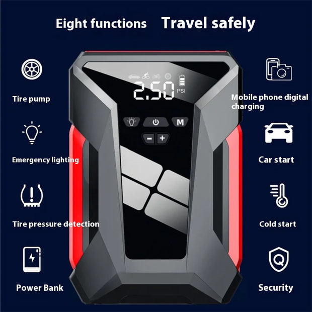 All-in-One 12V Emergency Car Power Bank & Inflatable Starter - ILLUMIWAVESS  