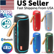 Bluetooth Speaker Wireless Waterproof Outdoor Stereo Bass USB/TF/FM Radio LOUD - ILLUMIWAVESS  