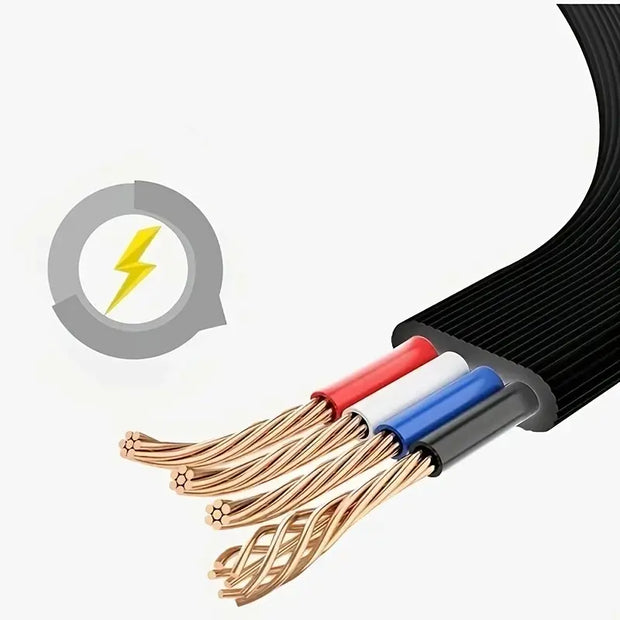 1M 3-in-1 Retractable USB Charger Cable for Smartphones - ILLUMIWAVESS  