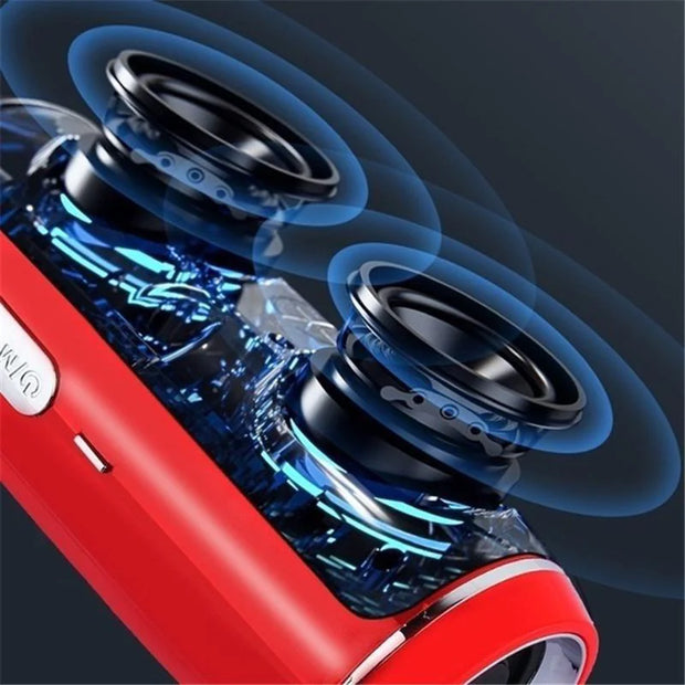 Bluetooth 5.1 Speaker Wireless Waterproof Outdoor Stereo LOUD Bass USB/TF Strap - ILLUMIWAVESS  