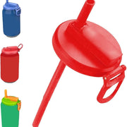Soda Can Lids with Straw,Silicone Straws Soda Cans Covers Lid,Bpa-Free, Reusable for Can Cover for Soda Beverage