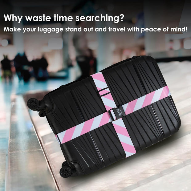 Adjustable Luggage Straps for Secure Travel,Tsa Approved Heavy Duty Suitcase Bel