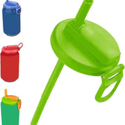 Soda Can Lids with Straw,Silicone Straws Soda Cans Covers Lid,Bpa-Free, Reusable for Can Cover for Soda Beverage