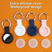 For Airtag Keychain Holder Case, with Soft Silicone for Air Tags-4 Pack Apple， IPX8 Waterproof for Apple GPS Tracker Item Tag Finders for Air Tag, for Key Ring Luggage Tag,Keys, Dog Collar