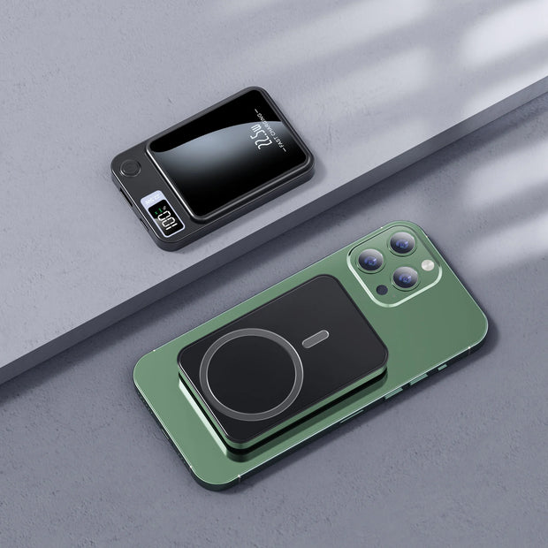 Magnetic Wireless Power Bank Super Fast Charge - ILLUMIWAVESS  