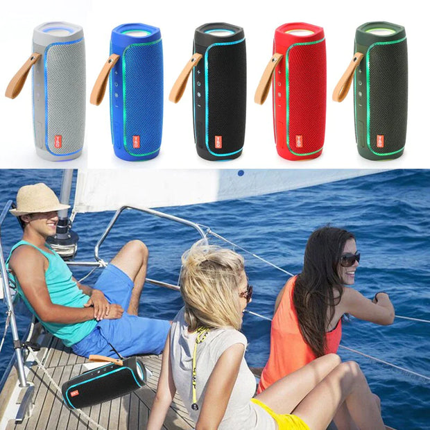 Bluetooth Speaker Wireless Waterproof Outdoor Stereo Bass USB/TF/FM Radio LOUD - ILLUMIWAVESS  
