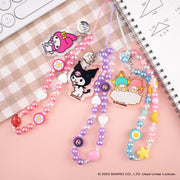 Hello Kitty and Friends Beaded Wristlet Charm – Universal Phone Strap, Lanyard for Cell Phone, Camera, Keys, Airpods, Keychains – Hello Kitty