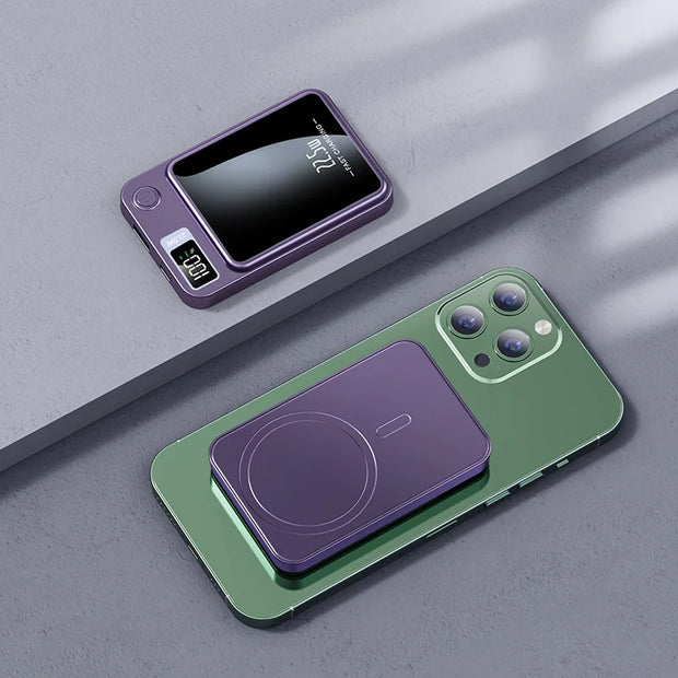 Magnetic Wireless Power Bank Super Fast Charge - ILLUMIWAVESS  