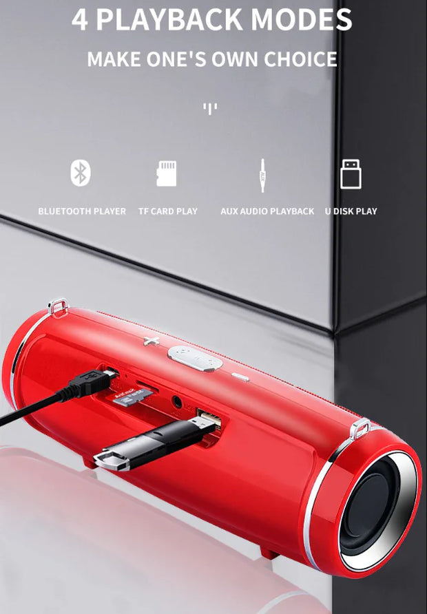 Bluetooth 5.1 Speaker Wireless Waterproof Outdoor Stereo LOUD Bass USB/TF Strap - ILLUMIWAVESS  