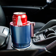 2 In1 Car Heating Cooling Cup 12V Smart Car Cup Holder Digital Temperature Display Drink Cup Warmer Cooler Mini Car Refrigerator - ILLUMIWAVESS  