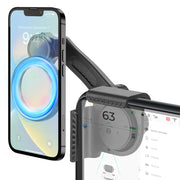 Tesla Phone Mount, Magsafe Strongest Magnetic Tesla Phone Holder for Tesla Model 3/Model Y/Cybertruck Accessories 2024, No Glue for Car Phone Mount for Tesla with Magnetic Ring Fits for All Phone - ILLUMIWAVESS  