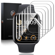 LK 6 Pack for Apple Watch Series 10 Screen Protector 46mm, [Flexible TPU Not Glass] Self-Healing, Max Coverage, Bubble Free, HD Clear Screen Protector for iWatch Series 10 46mm, Anti-Scratch - ILLUMIWAVESS  